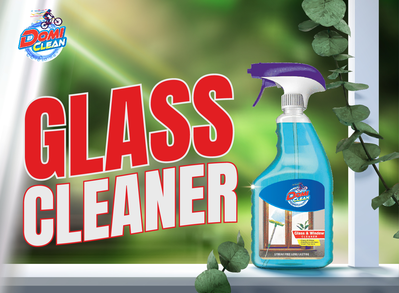 Domi Clean Liquid Glass Cleaner